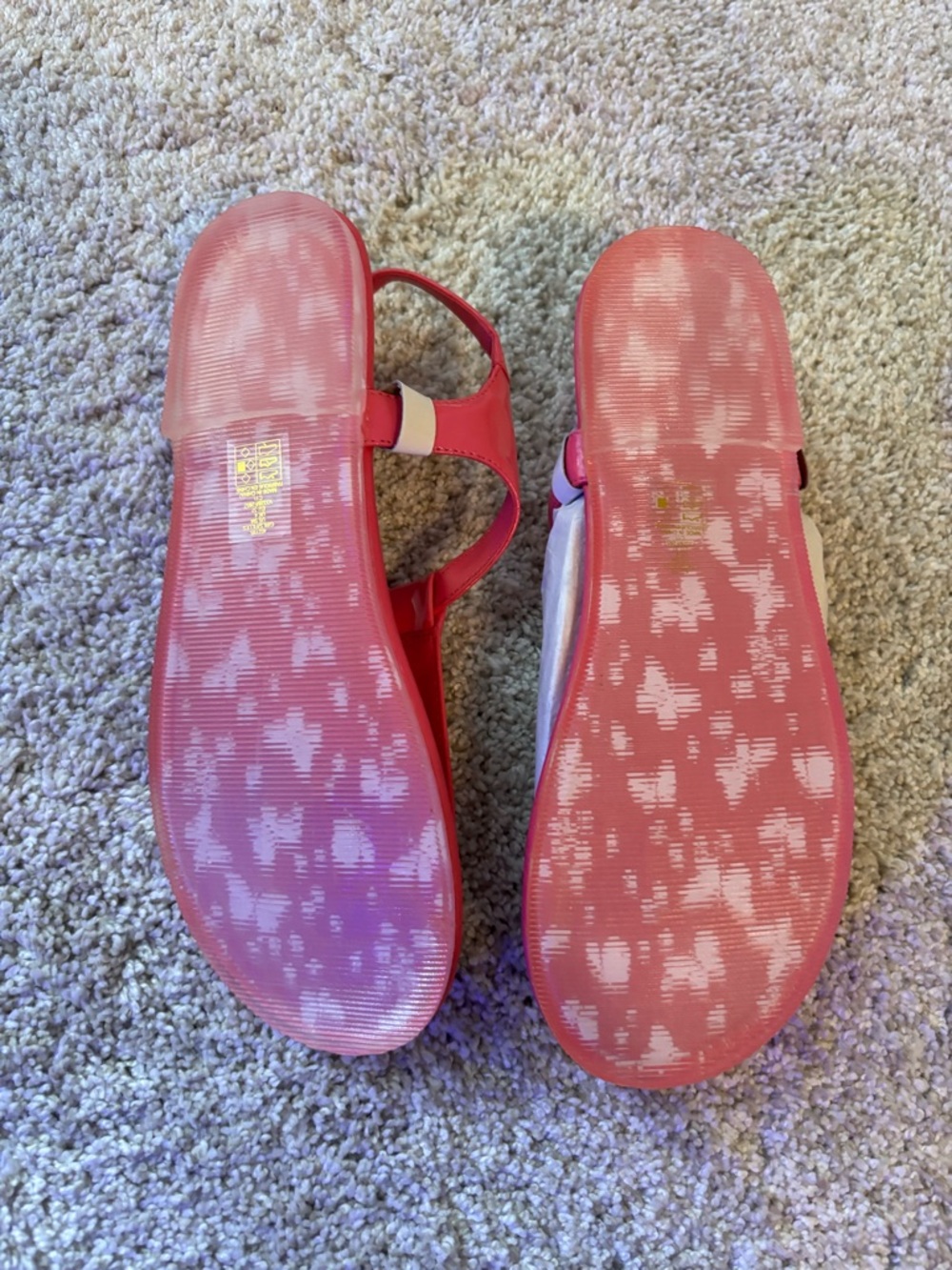 Lands' End Bright Pink T‑Strap Girls' Sandals - Picture 3 of 5